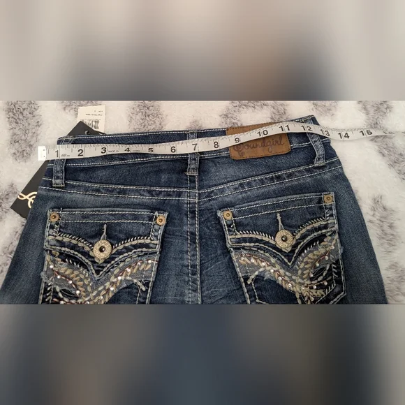 NEW! Soundgirl Women's Blue Jeans - Picture 8 of 10